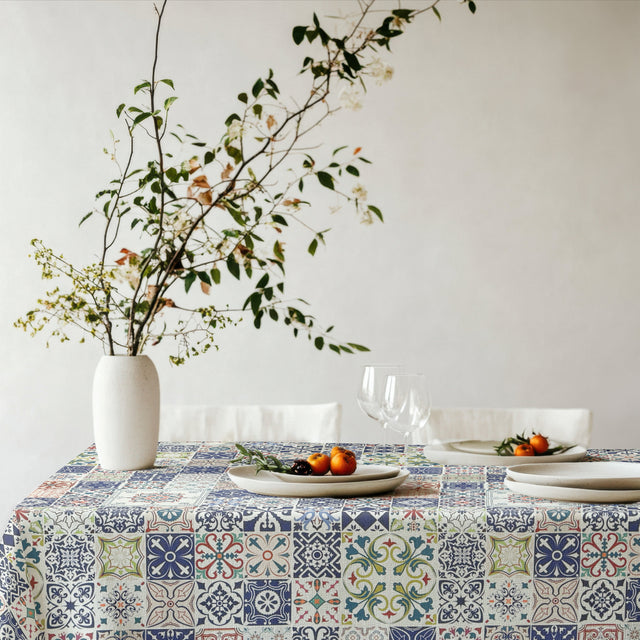 Jacquard Tischdecke Mosaik
