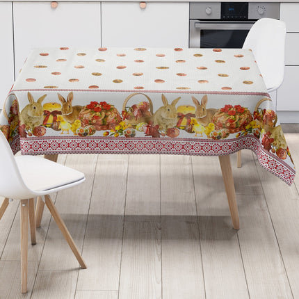 Wachstuchtischdecke Bordürenmuster Ostern