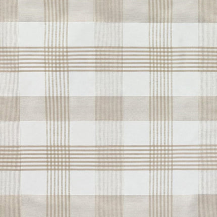 Wachstuch Tischdecke kariert beige