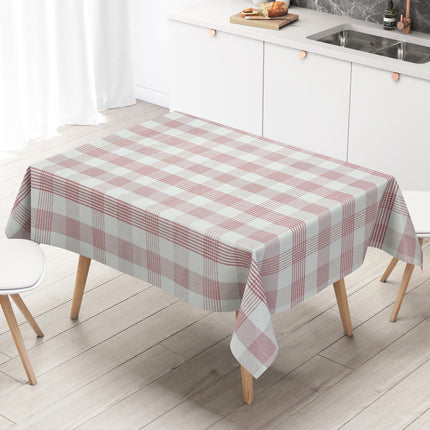 Wachstuch Tischdecke kariert rot