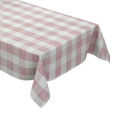 Wachstuch Tischdecke kariert rot