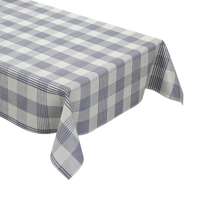 Wachstuch Tischdecke kariert blau