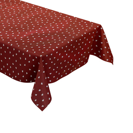 Wachstuch Tischdecke HErzen Love