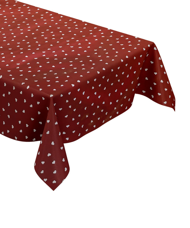 Wachstuch Tischdecke HErzen Love
