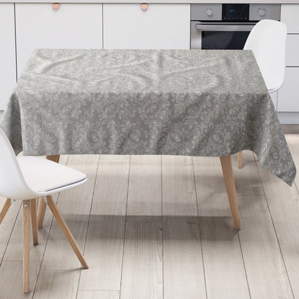 Wachstuch Tischdecke Strick Blumenmuster