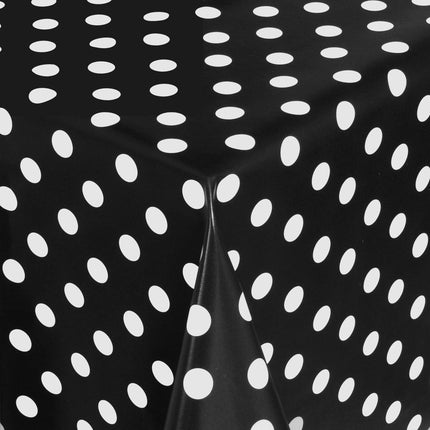 Wachstuchrolle Meterware Pola Dots Punkte schwarz