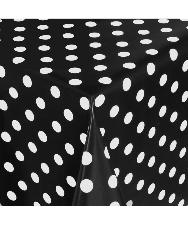 Wachstuchrolle Meterware Pola Dots Punkte schwarz