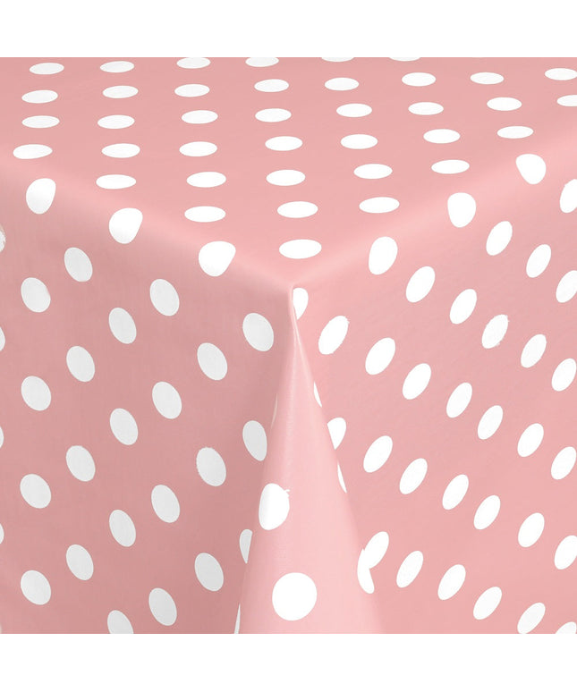 Wachstuch Rollenware Meterware Wachstuchrolle Punkte Polka Dots rosa
