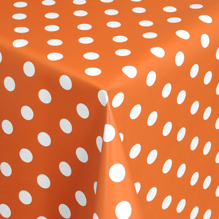 Wachstuchrolle Meterware Rollenware 01150-15 orange Punkte Polka Dots