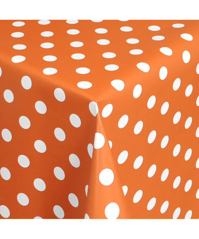 Wachstuchrolle Meterware Rollenware 01150-15 orange Punkte Polka Dots