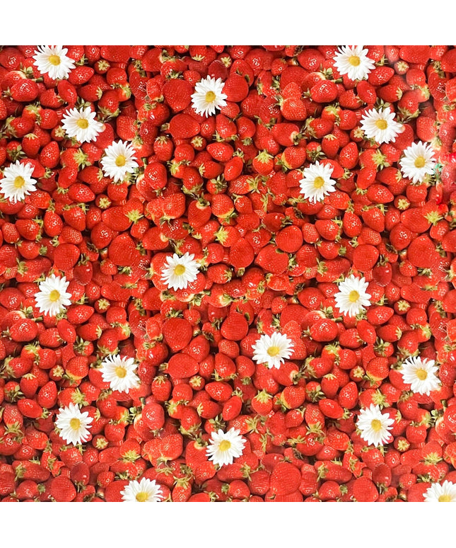 Wachstuch Tischdecke Erdbeeren Küche