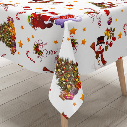 Wachstuch Rolle Weihnachten 01188-04 Merry Christmas Schneemann weiß Rollenware