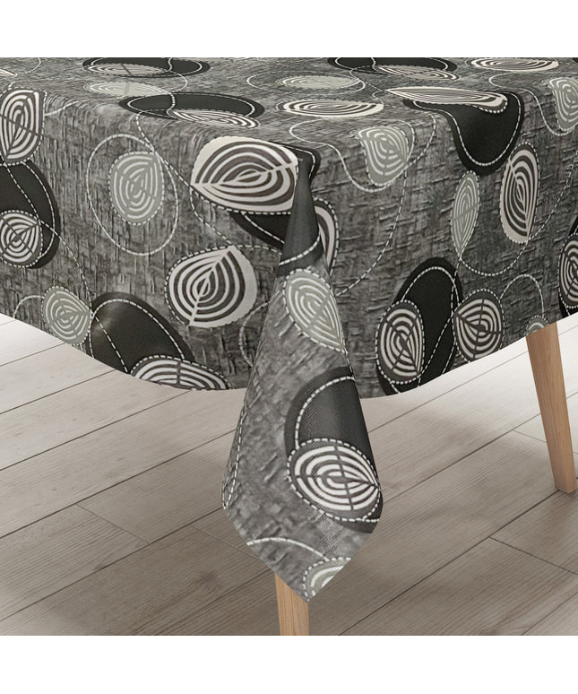 Wachstuch Tischdecke modern Kreise Linien