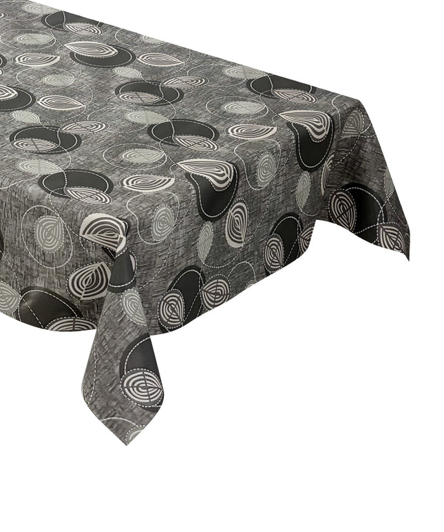 Wachstuch Tischdecke modern Kreise Linien
