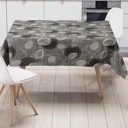 Wachstuch Tischdecke modern Kreise Linien