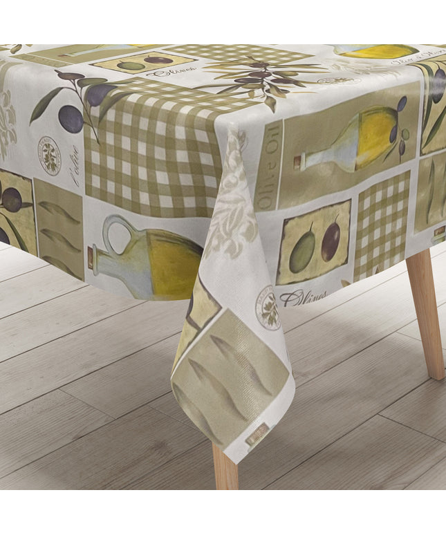 Wachstuch Tischdecke Oliven mediterran