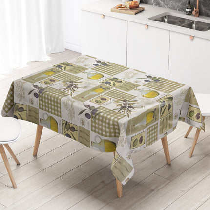 Wachstuch Tischdecke Oliven mediterran