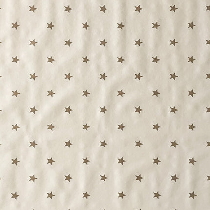 Wachstuch Tischdecke Sterne auf beige
