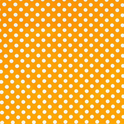 Wachstuch Tischdecke 01288-22 weiße Punkte auf orange Polka Dots eckig rund oval