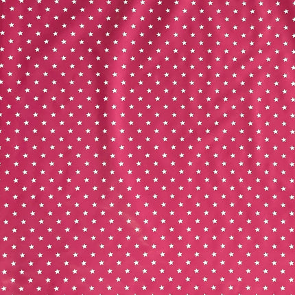 KEVKUS Wachstuch Tischdecke Weihnachten 01289-04 weiße Sterne auf fuchsia eckig rund oval