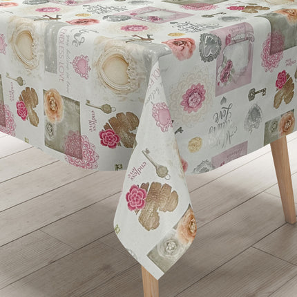 Wachstuch Tischdecke Rosen