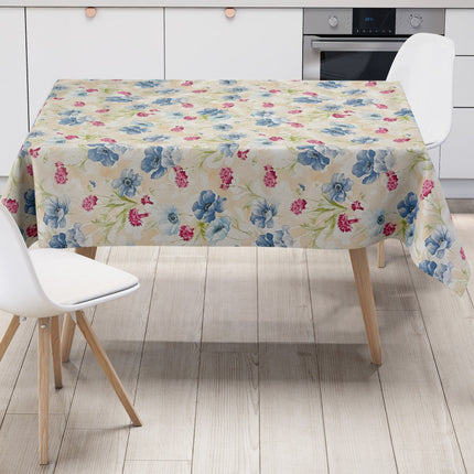 Wachstuch Tischdecke Mohnblumen