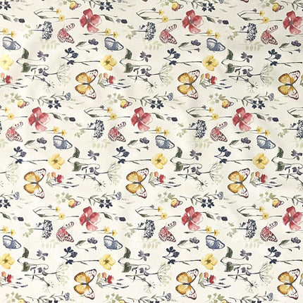 Wachstuch Rolle SONDERPOSTEN Schmetterlinge Blumen floral 01431-00 Rollenware