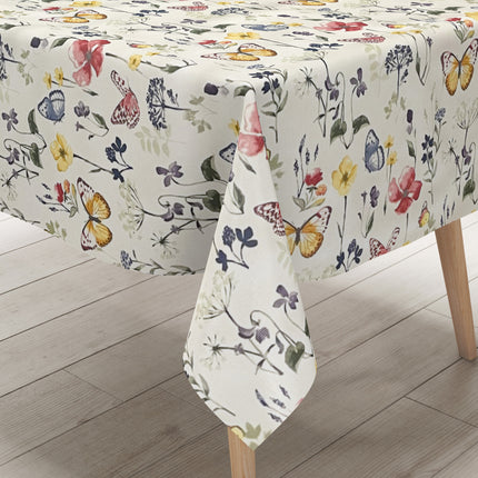 Wachstuch Rolle SONDERPOSTEN Schmetterlinge Blumen floral 01431-00 Rollenware