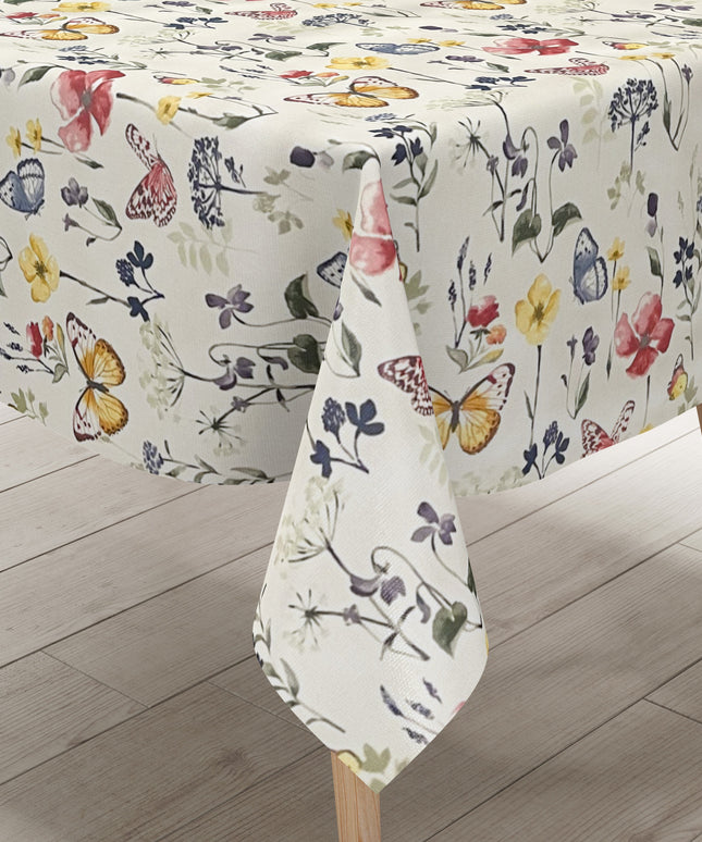 Wachstuch Rolle SONDERPOSTEN Schmetterlinge Blumen floral 01431-00 Rollenware