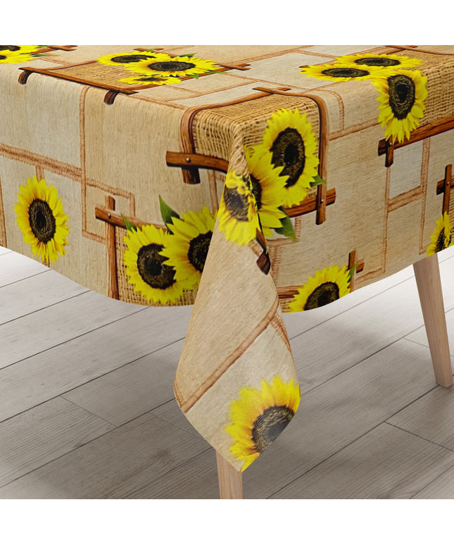 Wachstuch Tischdecke Sonnenblumen