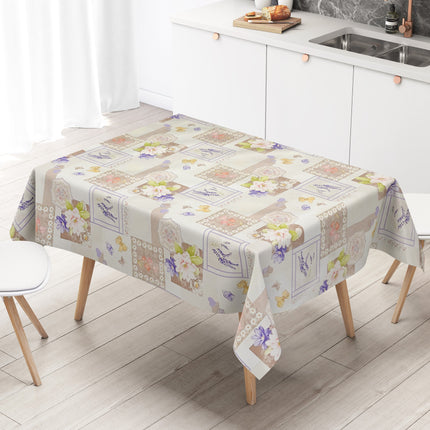 Wachstuch Tischdecke Lavendel
