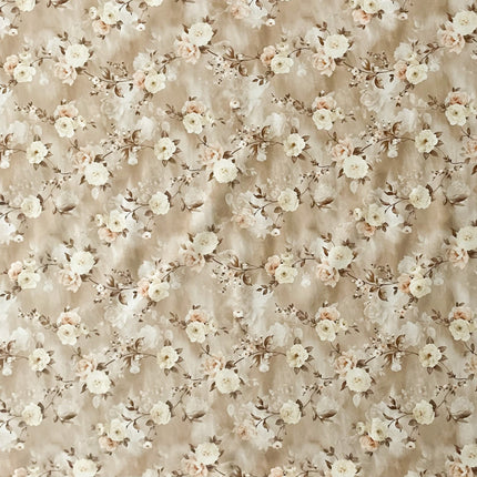 Wachstuch Tischdecke Rosen braun