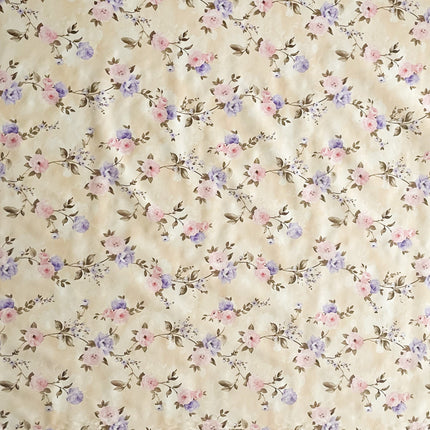 Wachstuchtischdecke beige rosen