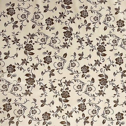 Wachstuch Tischecke beige bronze elegant barock