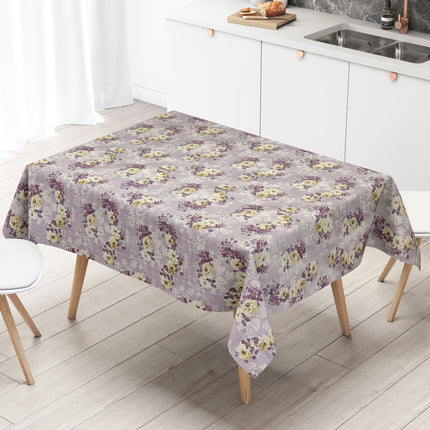 Wachstuch Rolle SONDERPOSTEN Blumen floral violet 01539-05 Rollenware