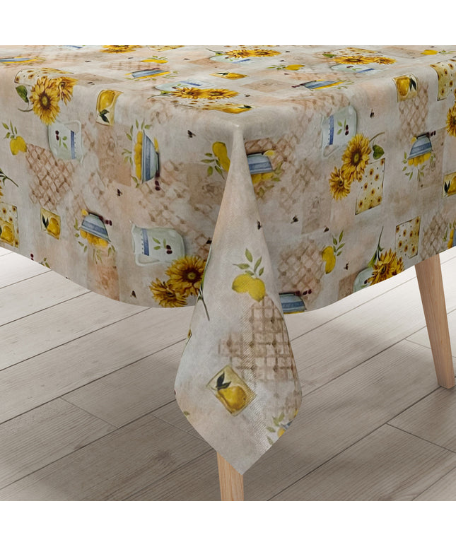 Wachstuch Tischdecke Sonnenblumen Bürgel