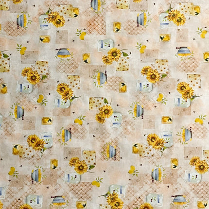 Wachstuch Tischdecke Sonnenblumen Bürgel