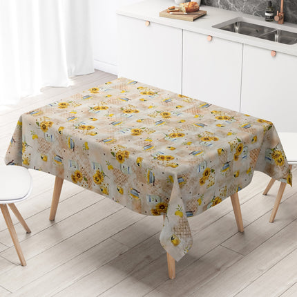 Wachstuch Tischdecke Sonnenblumen Bürgel
