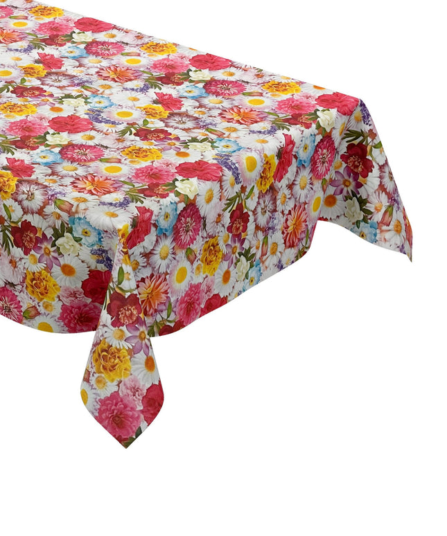 Wachstuchtischdecke Tischdecke Gebera Blumen Blüten