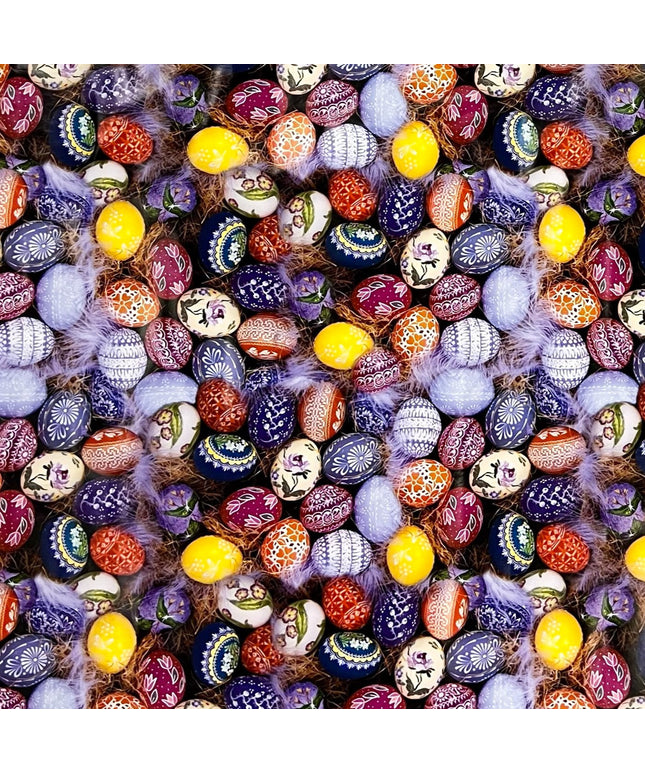 Wachstuch Rolle Meterware Rollenware 01726-00 Ostern bunte Ostereier bemalt
