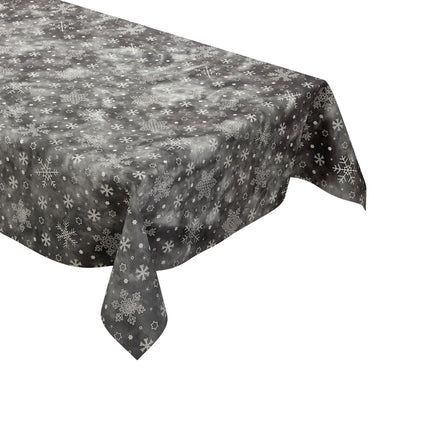 Wachstuch Tischdecke Schneeflocken