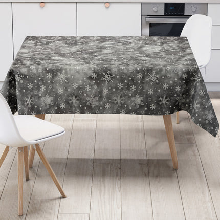 Wachstuch Tischdecke Schneeflocken
