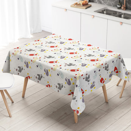 Wachstuch Tischdecke bunte Schafe