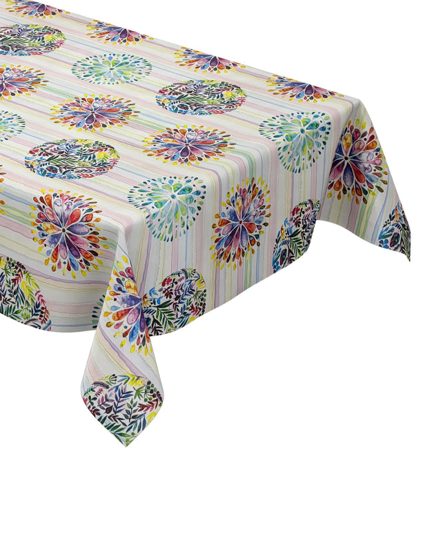 Wachstuch Tischdecke Flower Power Mandala Chakra
