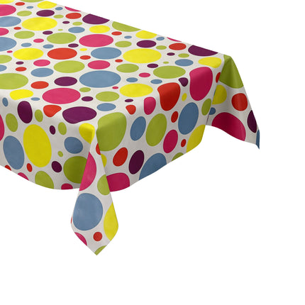 Wachstuch Tischdecke bunte Punkte