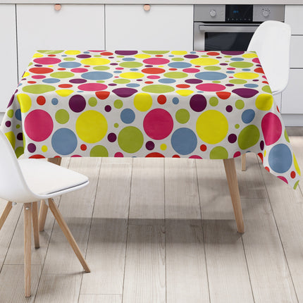 Wachstuchrolle Meterware Rollenware 06021-00 bunte Punkte Polka Dots