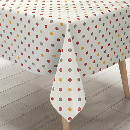 Wachstuch Tischdecke bunte Punkte