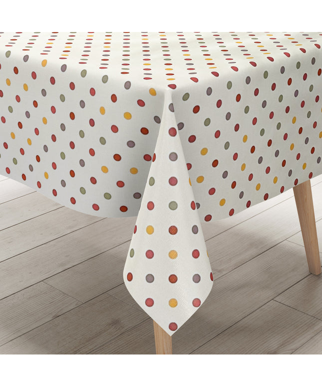 Wachstuch Tischdecke bunte Punkte