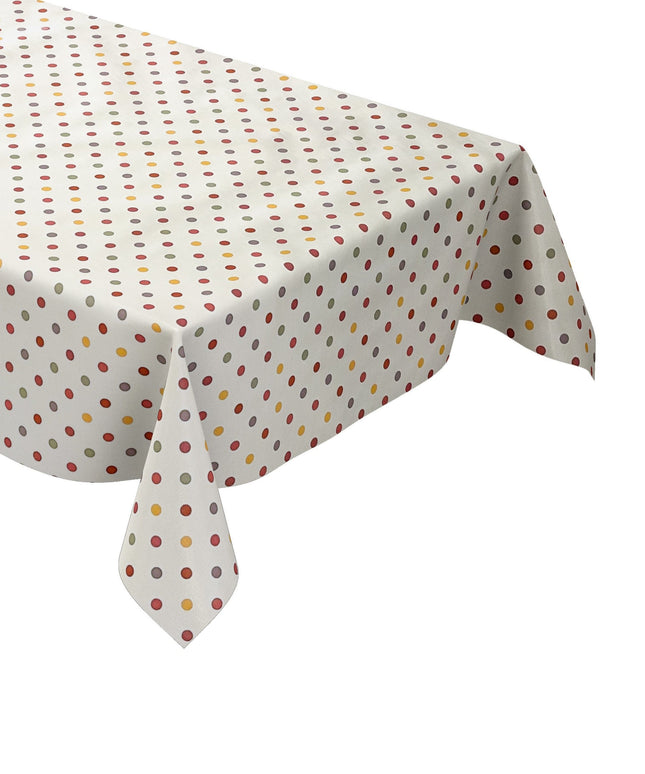 Wachstuch Tischdecke bunte Punkte