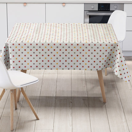 Wachstuch Tischdecke bunte Punkte